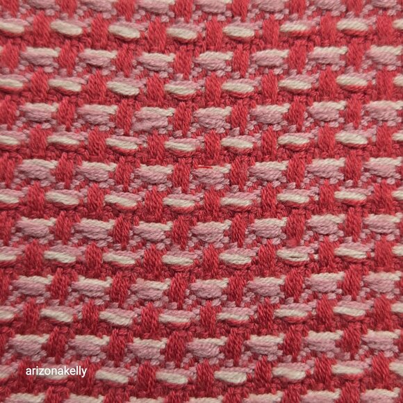 NWT Coach Wool Pink Tweed Woven Square Scarf - Picture 3 of 14